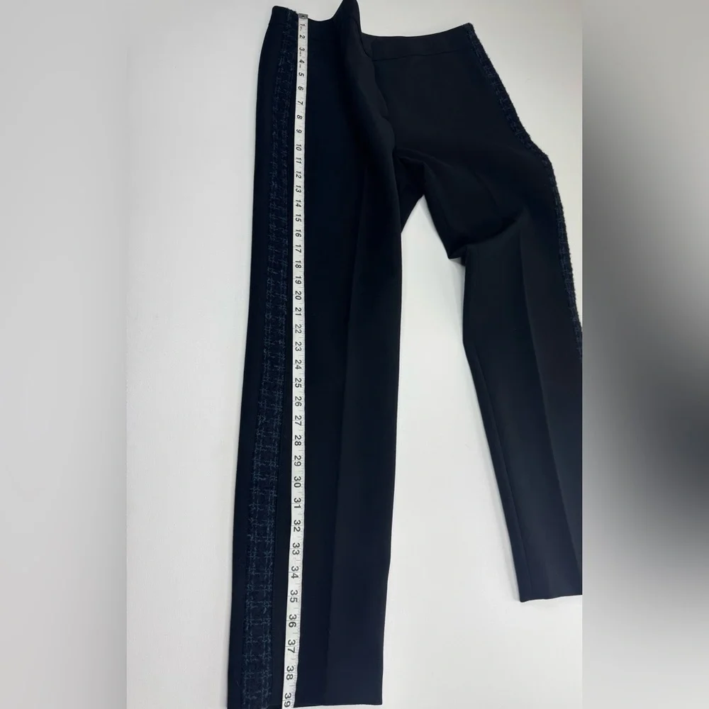 Tory Burch Tobie Wool Blend Tweed Stripe Dress Pants Womens Size 10